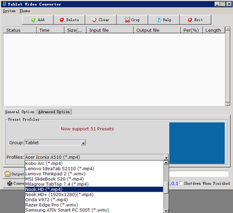 Image 0 for Tablet Video Converter