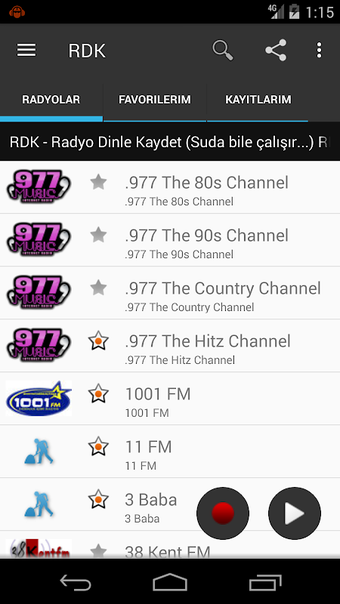 Image 0 for Radio Listen Record - RDK