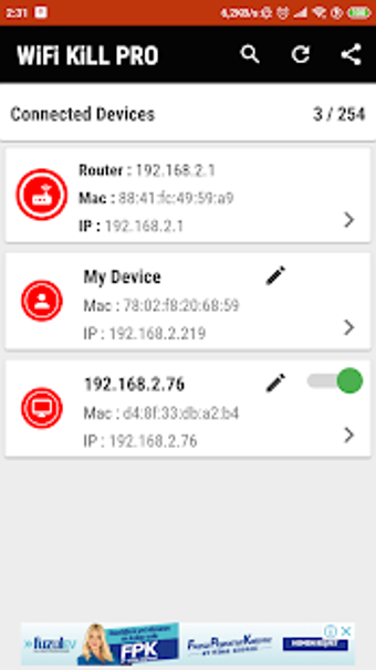 Imagen 1 para WiFiKill Free