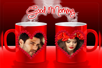 Image 1 for Coffee Cup Dual Photo Fra…
