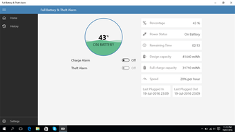 Imagen 1 para Full Battery & Theft Alar…
