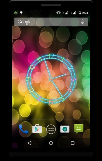 Image 1 for Neon Clock Live Wallpaper