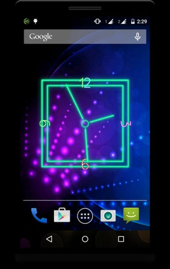 Image 0 for Neon Clock Live Wallpaper