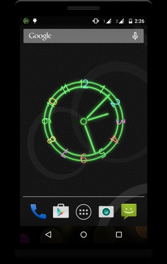 Image 2 for Neon Clock Live Wallpaper