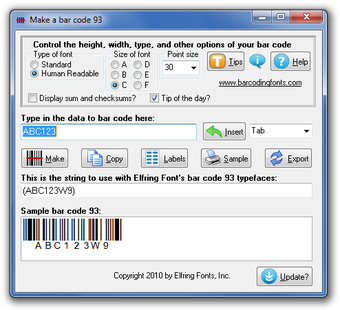 Imagen 0 para Bar Code 93