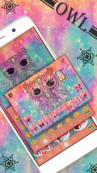 Image 2 for Colorful Owl Keyboard The…