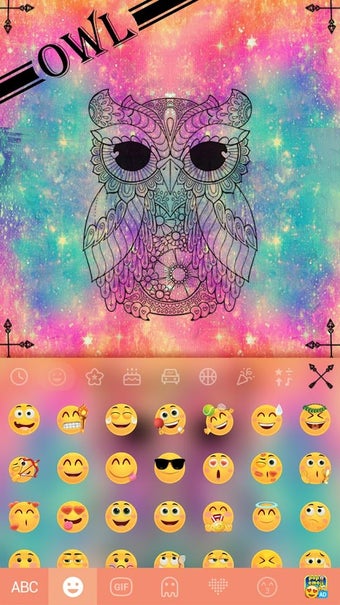 Image 0 for Colorful Owl Keyboard The…