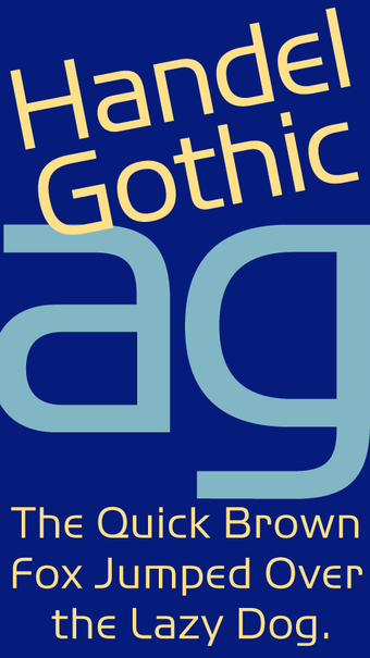 Imagen 3 para Handel Gothic FlipFont