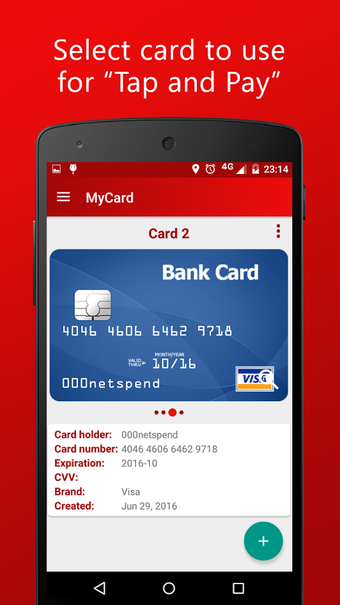 Imagen 2 para MyCard - NFC Payment