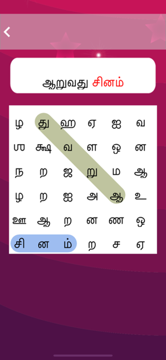 Image 2 for Tamil Words Puzzle