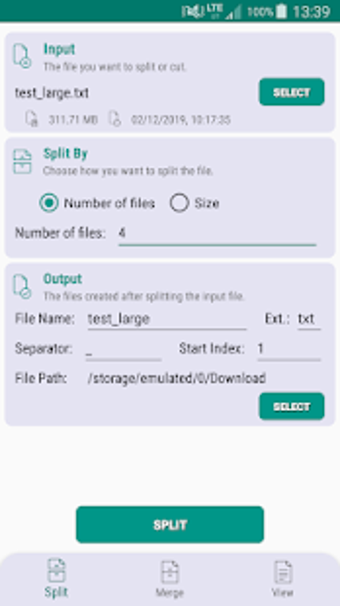 Imagen 0 para File Splitter & Merger