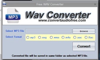 Image 0 for Free WAV Converter
