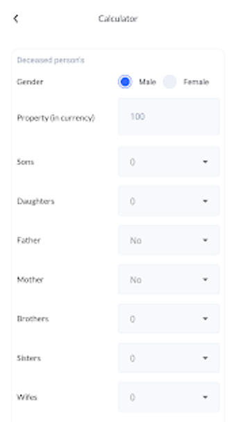 Imagen 3 para Islamic Inheritance Calcu…