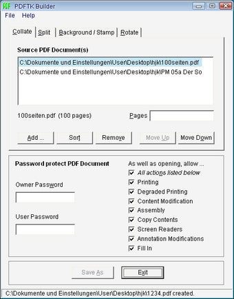 Imagen 1 para PDFTK Builder Portable