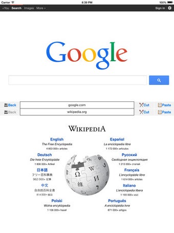 Image 0 for Dual web browsers for iPa…