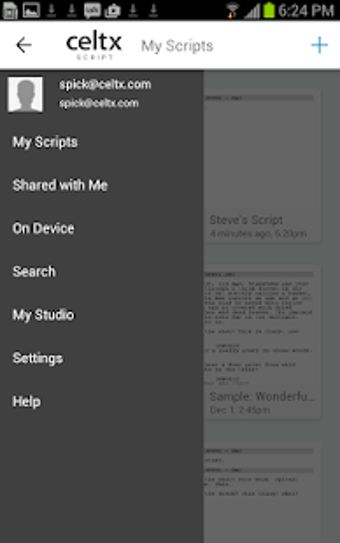 Imagen 1 para Celtx Script