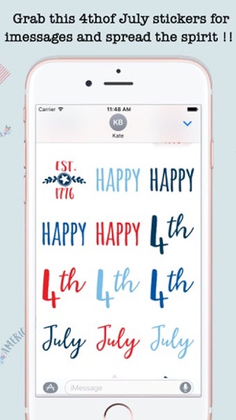 Image 3 for Animated 4th Of July Stic…
