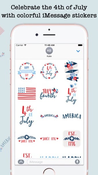 Image 2 for Animated 4th Of July Stic…