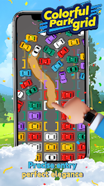 Image 0 for colorful parking grid