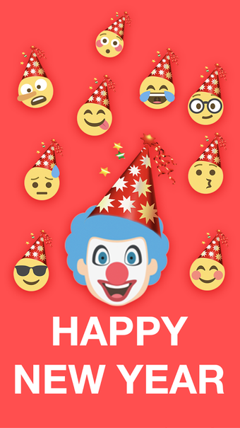 Image 1 for Happy New Year Emoji Stic…
