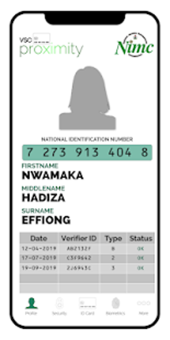 Imagen 1 para MWS: NIMC Mobile ID