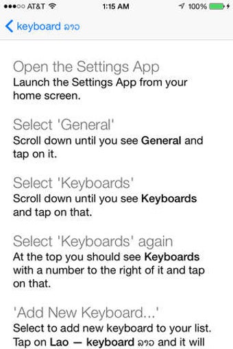 Image 0 for Keyboard Lao