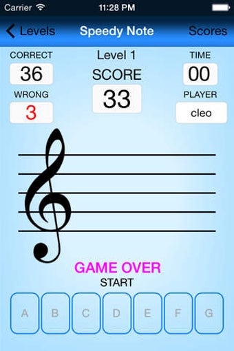 Image 0 for Speedy Note - Treble Clef…
