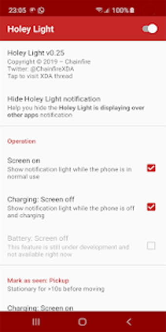 Imagen 1 para Holey Light (S10 LED Noti…