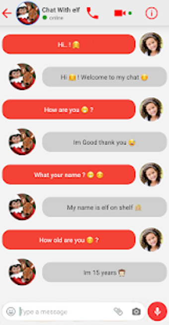 Imagen 2 para fake call and chat with E…