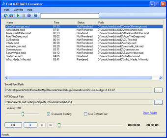 Imagen 0 para MIDI2MP3 Converter