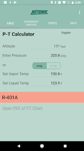 Image 1 for P-T Calculator
