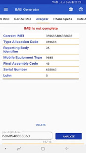 Image 1 for IMEI Generator & Phone Sp…