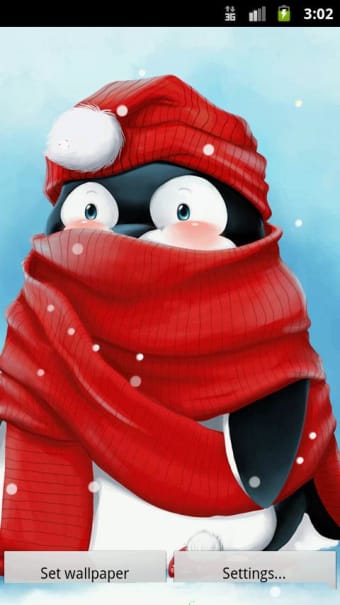 Image 0 for Winter Penguin Wallpaper …