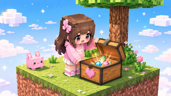 Imagen 0 para Cute Girl One Block Craft…