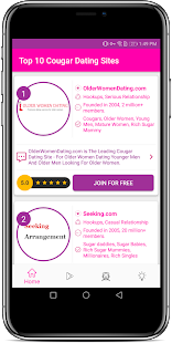 Imagen 0 para Cougar Dating Apps for Ma…