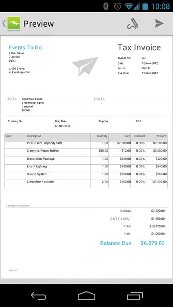 Image 2 for Invoice 2go -- Profession…