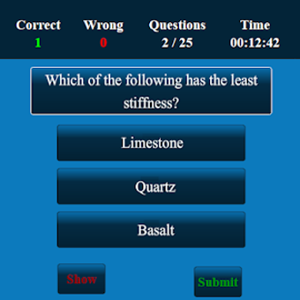 Image 1 for Geology MCQ