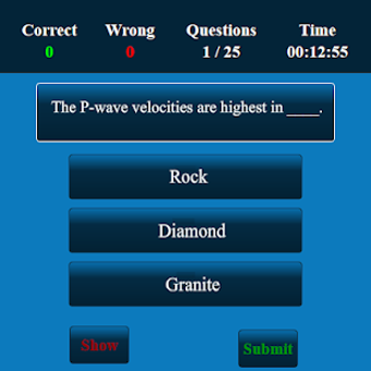Image 0 for Geology MCQ