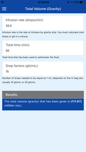 Image 3 for Pocket Infusion Calculato…