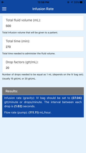 Image 1 for Pocket Infusion Calculato…