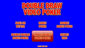 Image 0 for Double Draw Video Poker
