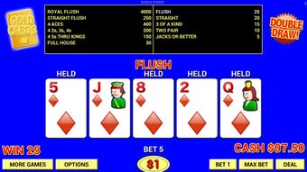 Image 2 for Double Draw Video Poker
