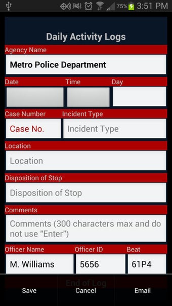 Imagen 0 para Daily Activity Log