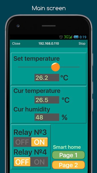 Imagen 1 para RemoteXY: Arduino control…