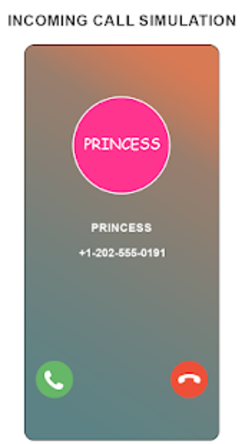 Image 3 for Princess Fake Call Simula…