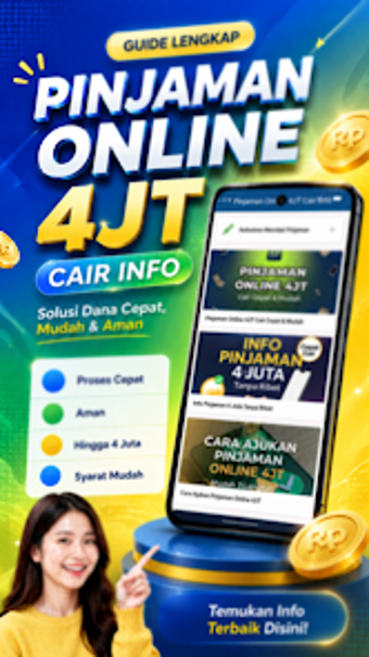 Imagen 0 para Pinjaman Online 4JT Cair …