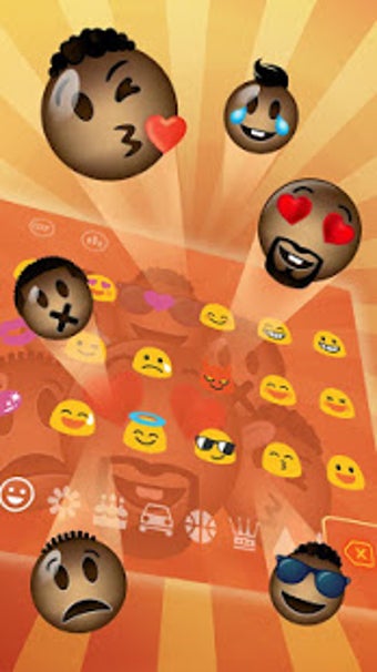 Imagen 1 para Cool African Emoji Keyboa…