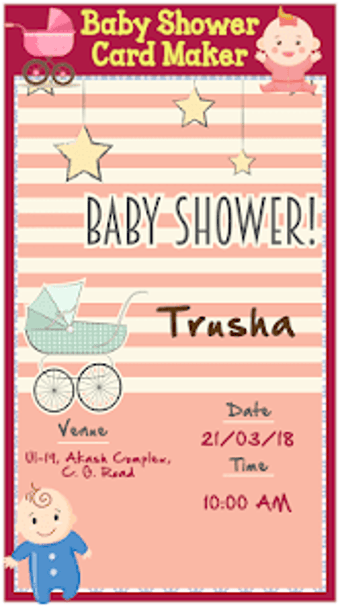 Imagen 3 para Baby Shower Invitation Ca…