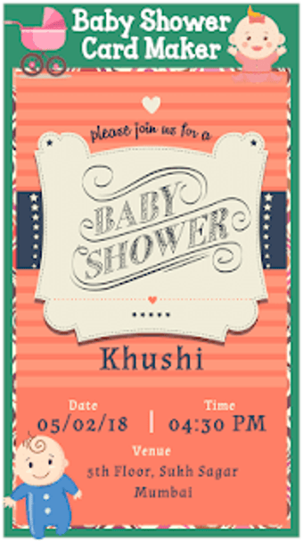 Imagen 1 para Baby Shower Invitation Ca…