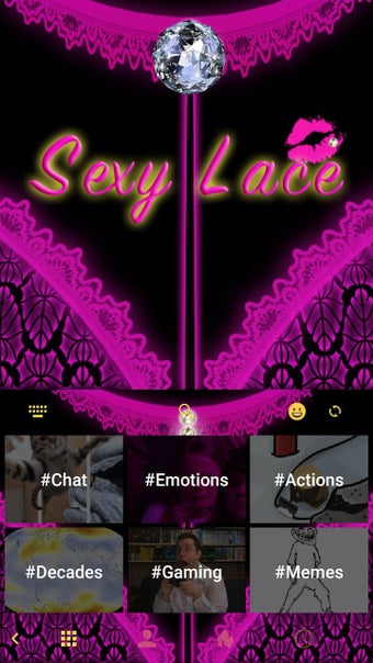 Imagen 2 para Sexy Lace Kika Keyboard T…